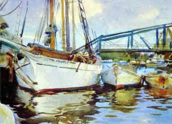 Boats at Anchor, John Singer Sargent